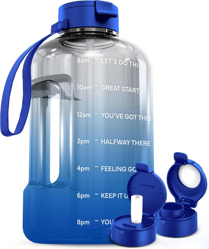 AQUAFIT Half Gallon Water Bottle with Time Marker