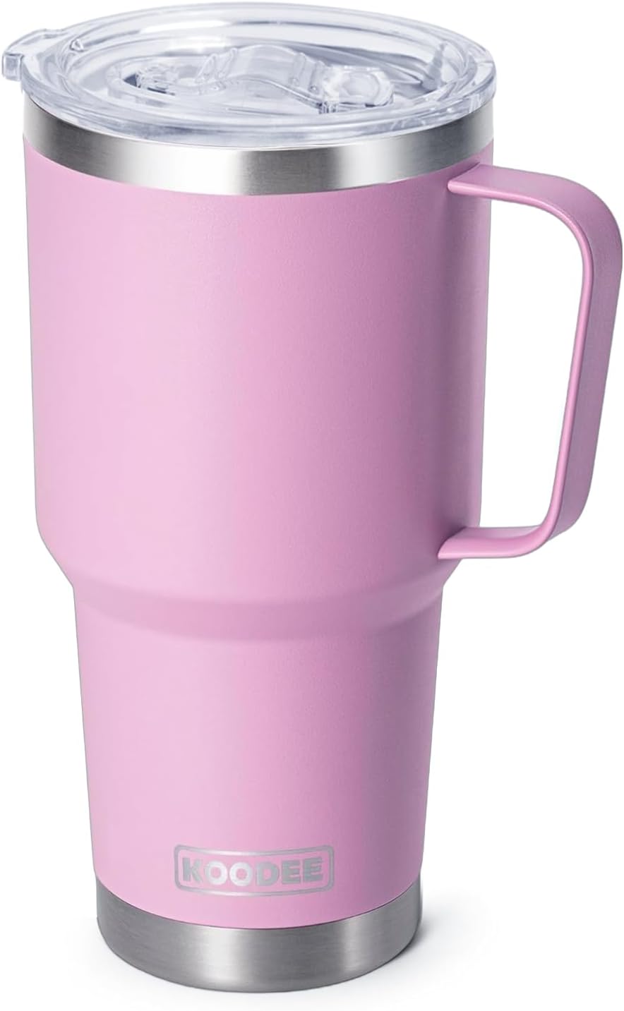 20 oz Stainless Steel Skinny Tumbler Double Wall Insulated Slim Water Tumbler Cup for Coffee, Tea (Baby Blue)
