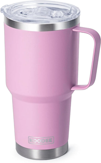 20 oz Stainless Steel Skinny Tumbler Double Wall Insulated Slim Water Tumbler Cup for Coffee, Tea (Baby Blue)