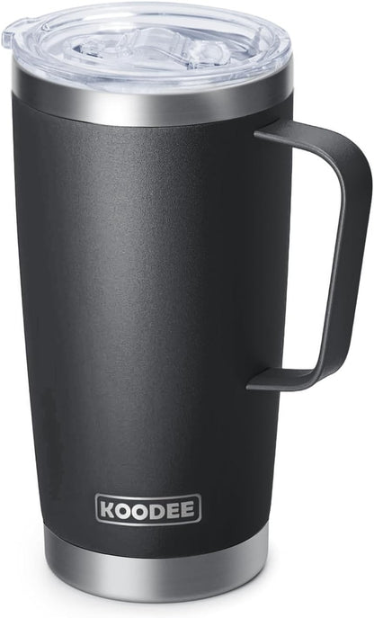 20 oz Stainless Steel Skinny Tumbler Double Wall Insulated Slim Water Tumbler Cup for Coffee, Tea (Baby Blue)