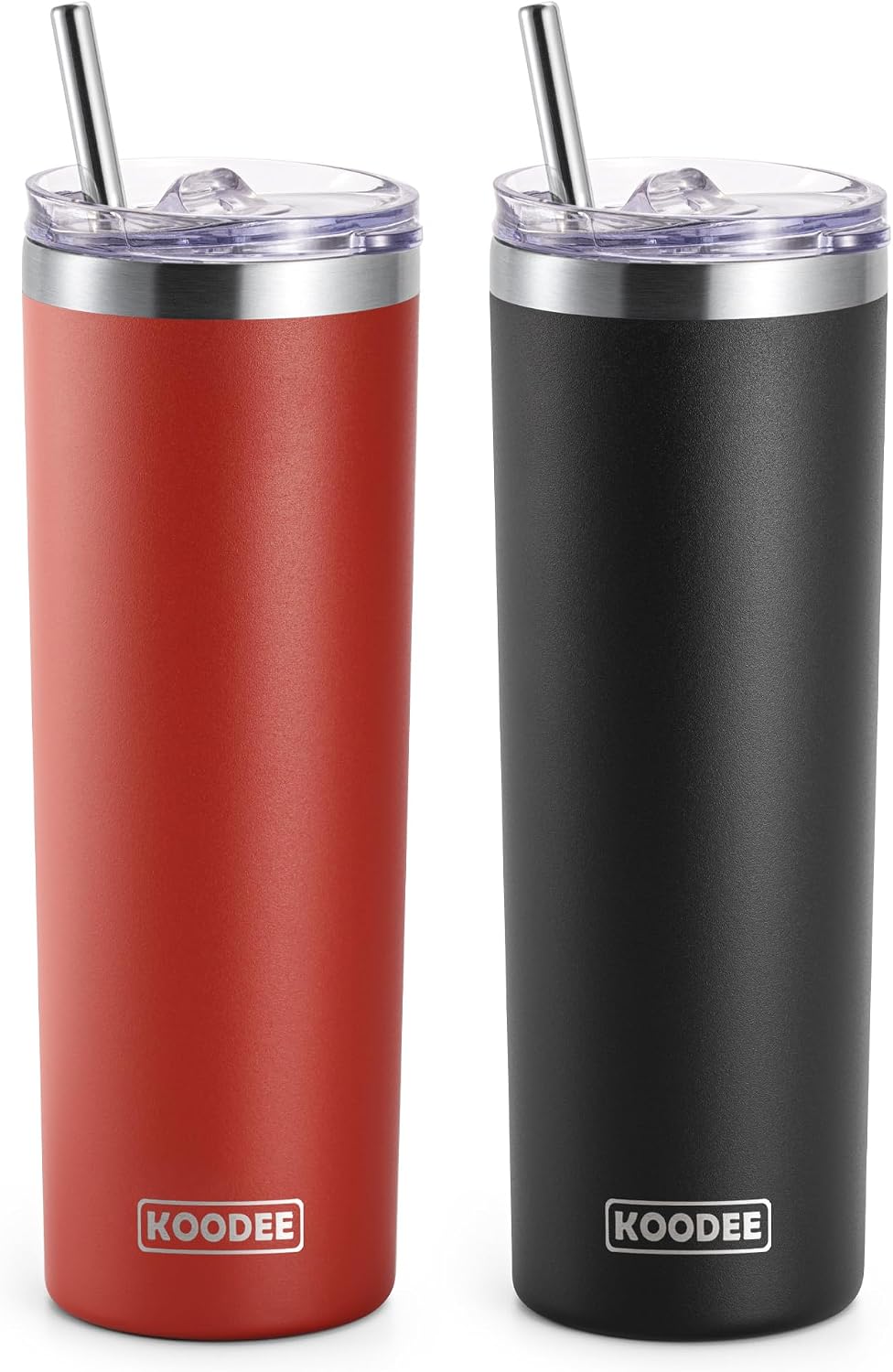 20 oz Stainless Steel Skinny Tumbler Double Wall Insulated Slim Water Tumbler Cup for Coffee, Tea (Baby Blue)