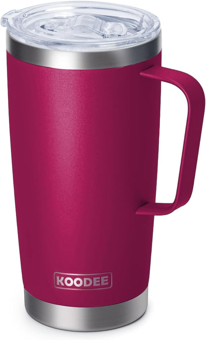20 oz Stainless Steel Skinny Tumbler Double Wall Insulated Slim Water Tumbler Cup for Coffee, Tea (Baby Blue)