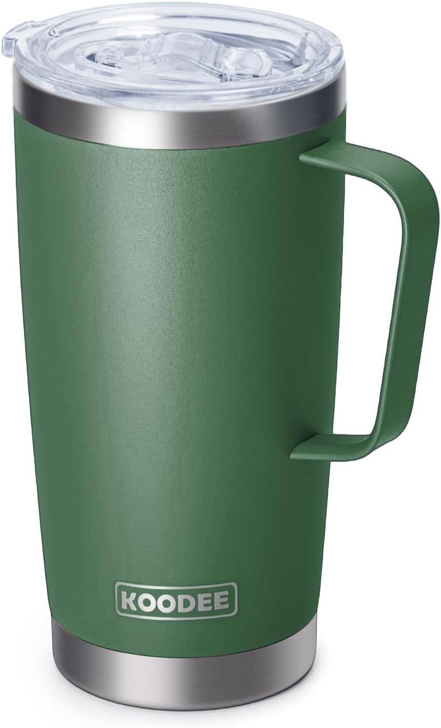 20 oz Stainless Steel Skinny Tumbler Double Wall Insulated Slim Water Tumbler Cup for Coffee, Tea (Baby Blue)