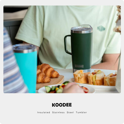 20 oz Stainless Steel Skinny Tumbler Double Wall Insulated Slim Water Tumbler Cup for Coffee, Tea (Baby Blue)