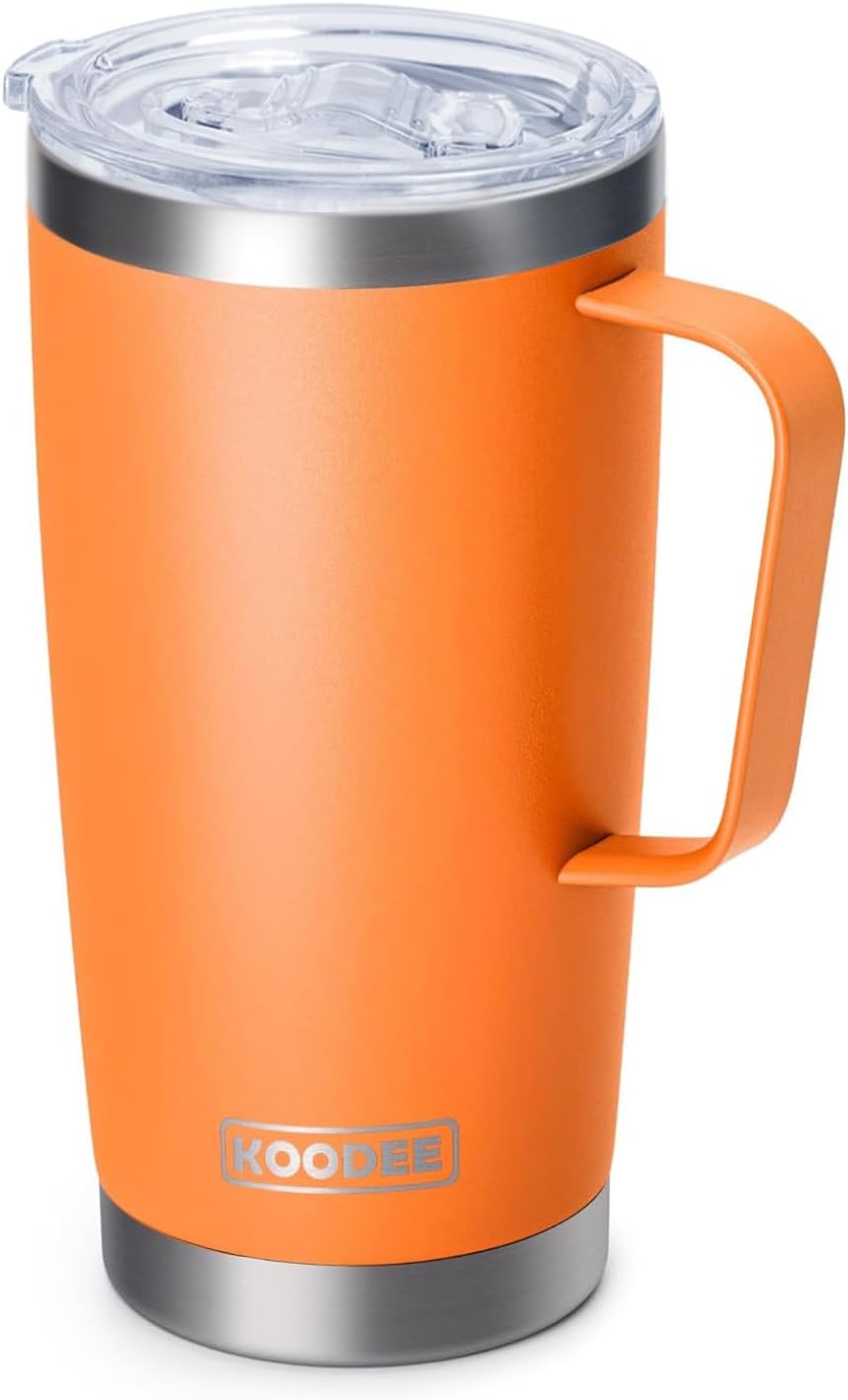 20 oz Stainless Steel Skinny Tumbler Double Wall Insulated Slim Water Tumbler Cup for Coffee, Tea (Baby Blue)