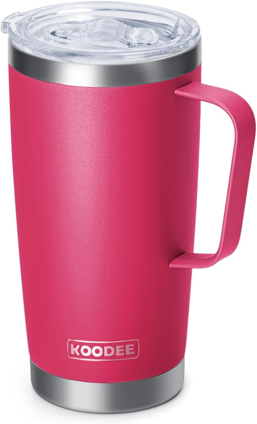 20 oz Stainless Steel Skinny Tumbler Double Wall Insulated Slim Water Tumbler Cup for Coffee, Tea (Baby Blue)