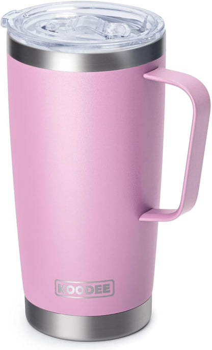 20 oz Stainless Steel Skinny Tumbler Double Wall Insulated Slim Water Tumbler Cup for Coffee, Tea (Baby Blue)