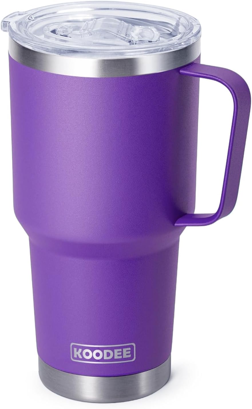 20 oz Stainless Steel Skinny Tumbler Double Wall Insulated Slim Water Tumbler Cup for Coffee, Tea (Baby Blue)