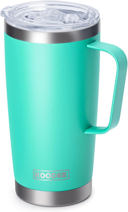 20 oz Stainless Steel Skinny Tumbler Double Wall Insulated Slim Water Tumbler Cup for Coffee, Tea (Baby Blue)
