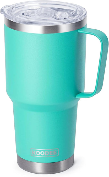 20 oz Stainless Steel Skinny Tumbler Double Wall Insulated Slim Water Tumbler Cup for Coffee, Tea (Baby Blue)