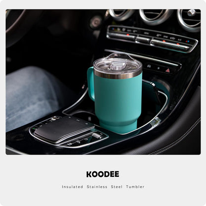 20 oz Stainless Steel Skinny Tumbler Double Wall Insulated Slim Water Tumbler Cup for Coffee, Tea (Baby Blue)