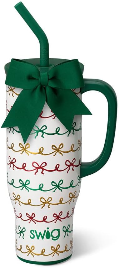 30oz Insulated Mega Mug with Handle & Straw, Cookie Jar | Triple Insulated Stainless Steel - Handle & Straw Included - Extra Large Capacity - Cup Holder Friendly