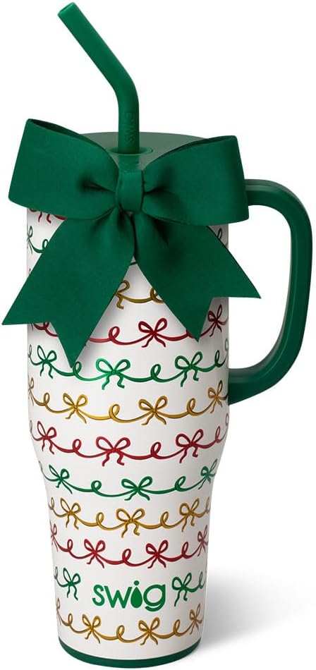 30oz Insulated Mega Mug with Handle & Straw, Cookie Jar | Triple Insulated Stainless Steel - Handle & Straw Included - Extra Large Capacity - Cup Holder Friendly