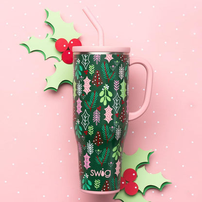 30oz Insulated Mega Mug with Handle & Straw, Cookie Jar | Triple Insulated Stainless Steel - Handle & Straw Included - Extra Large Capacity - Cup Holder Friendly