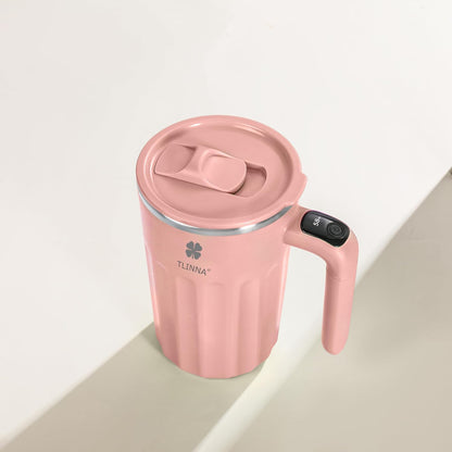 Self Stirring Mug,Self Stirring Coffee Mug,Suitable for Coffee, Milk, Cocoa and Other Beverages,Insulated bottle (Cream-temperature, 12 Ounces)