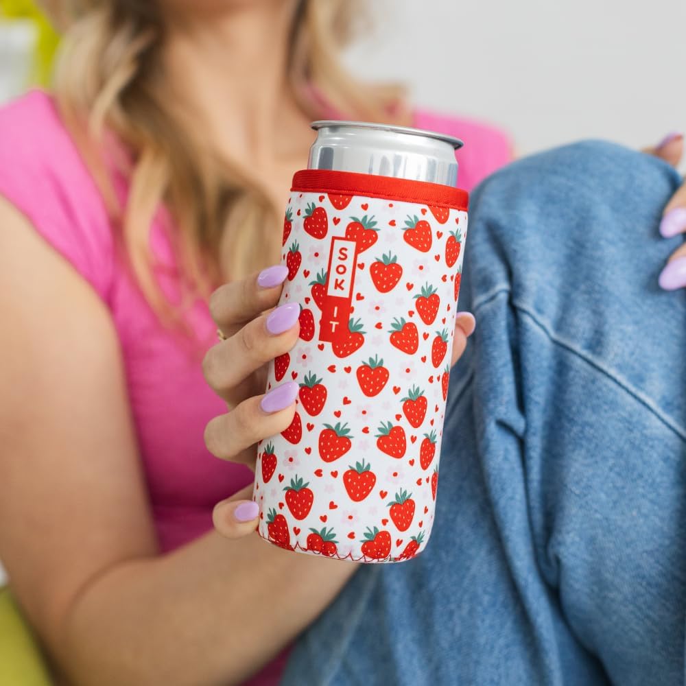 CanSok Sleeve for Beer & Soda Insulated Neoprene Cover (Ocean Oasis, 12oz Can Sleeve) - Colors B