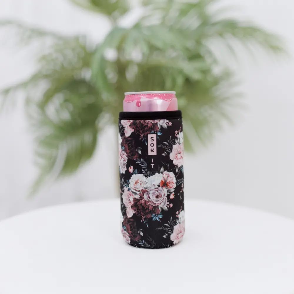 CanSok Sleeve for Beer & Soda Insulated Neoprene Cover (Ocean Oasis, 12oz Can Sleeve) - Colors B