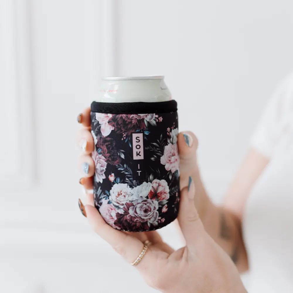 CanSok Sleeve for Beer & Soda Insulated Neoprene Cover (Ocean Oasis, 12oz Can Sleeve) - Colors B