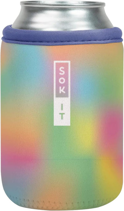 CanSok Sleeve for Beer & Soda Insulated Neoprene Cover (Ocean Oasis, 12oz Can Sleeve) - Colors B