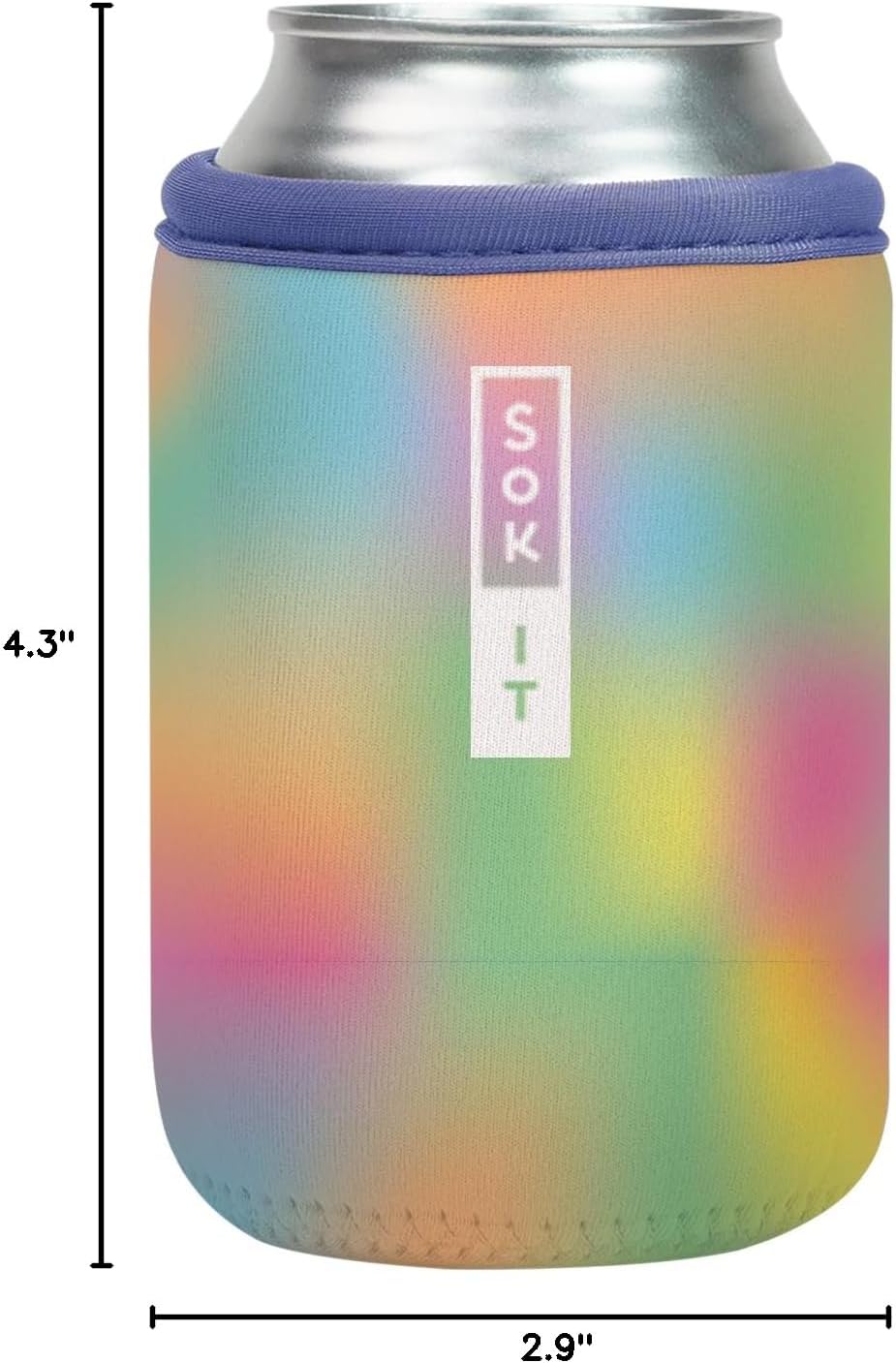 CanSok Sleeve for Beer & Soda Insulated Neoprene Cover (Ocean Oasis, 12oz Can Sleeve) - Colors B