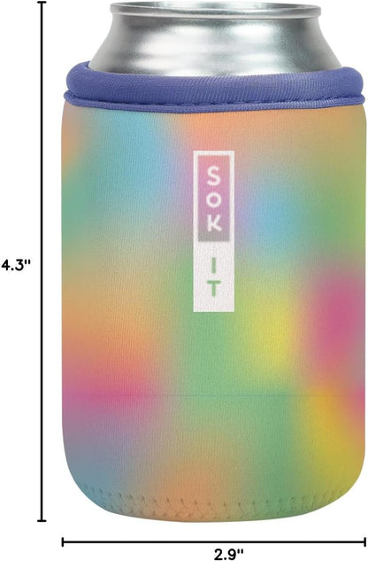 CanSok Sleeve for Beer & Soda Insulated Neoprene Cover (Ocean Oasis, 12oz Can Sleeve) - Colors B