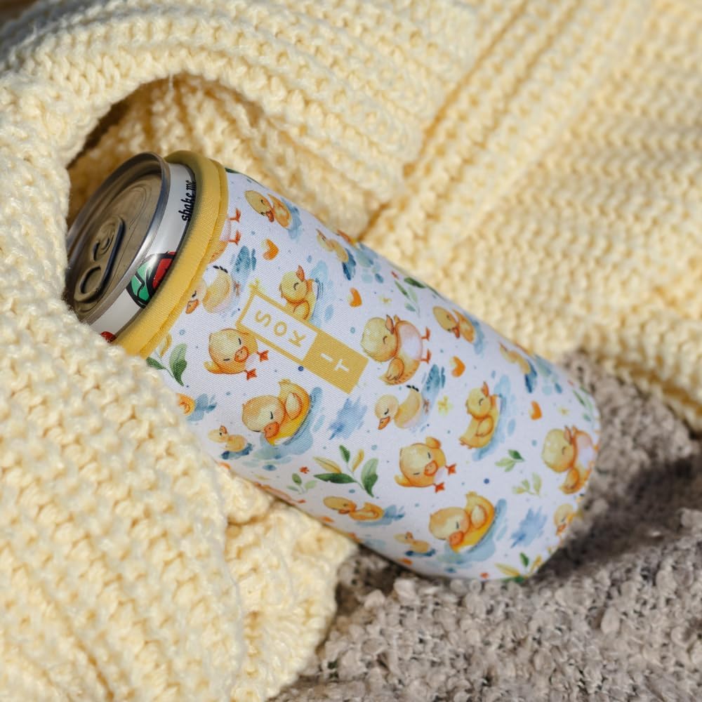 CanSok Sleeve for Beer & Soda Insulated Neoprene Cover (Ocean Oasis, 12oz Can Sleeve) - Colors B