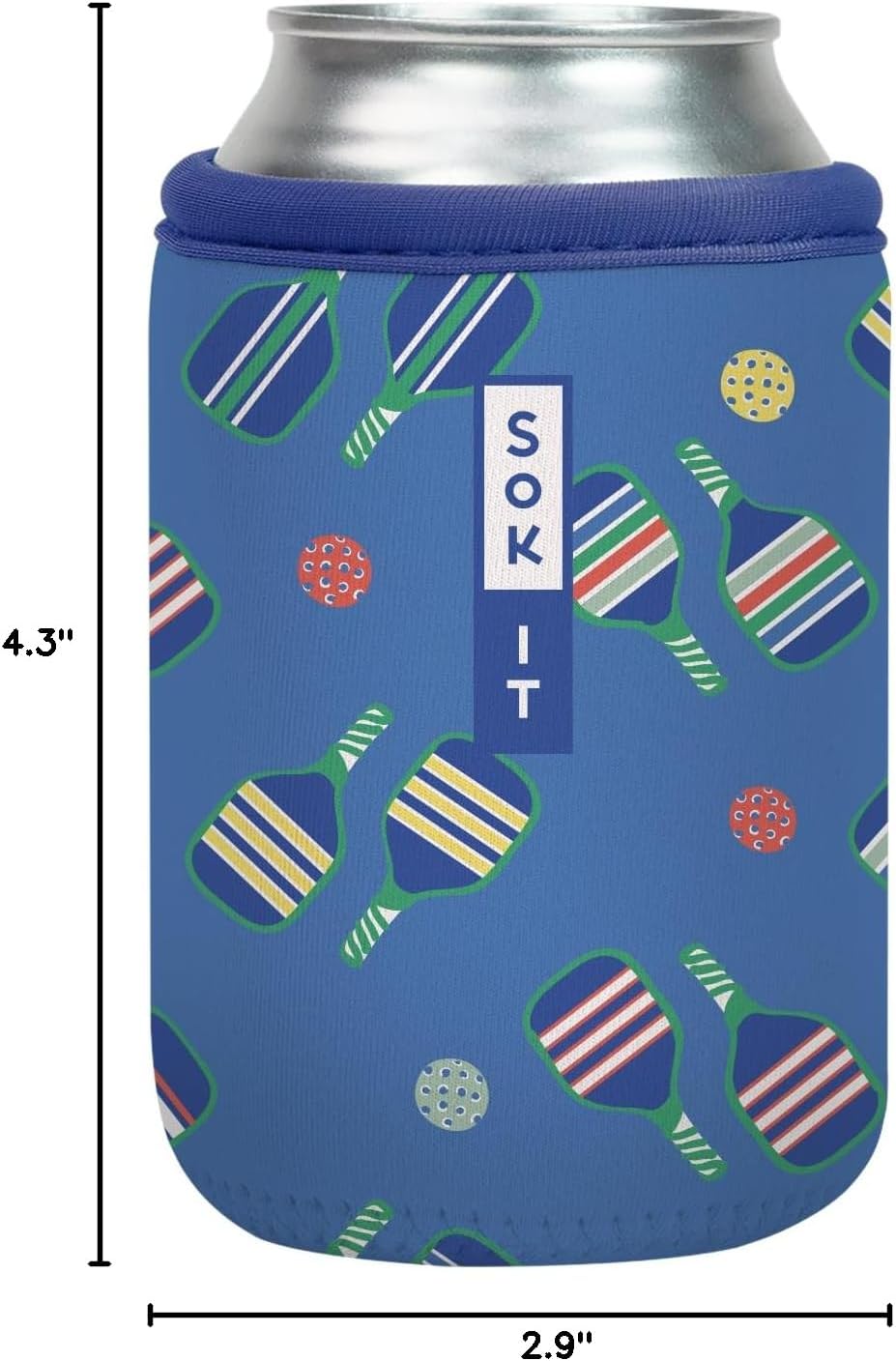 CanSok Sleeve for Beer & Soda Insulated Neoprene Cover (Ocean Oasis, 12oz Can Sleeve) - Colors B