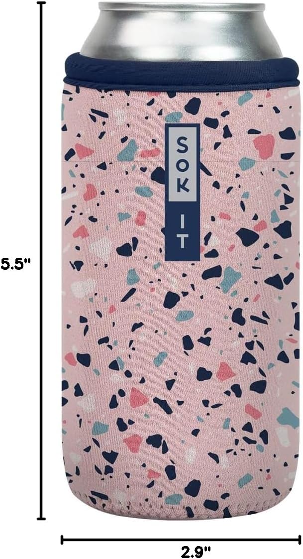 CanSok Sleeve for Beer & Soda Insulated Neoprene Cover (Ocean Oasis, 12oz Can Sleeve) - Colors B