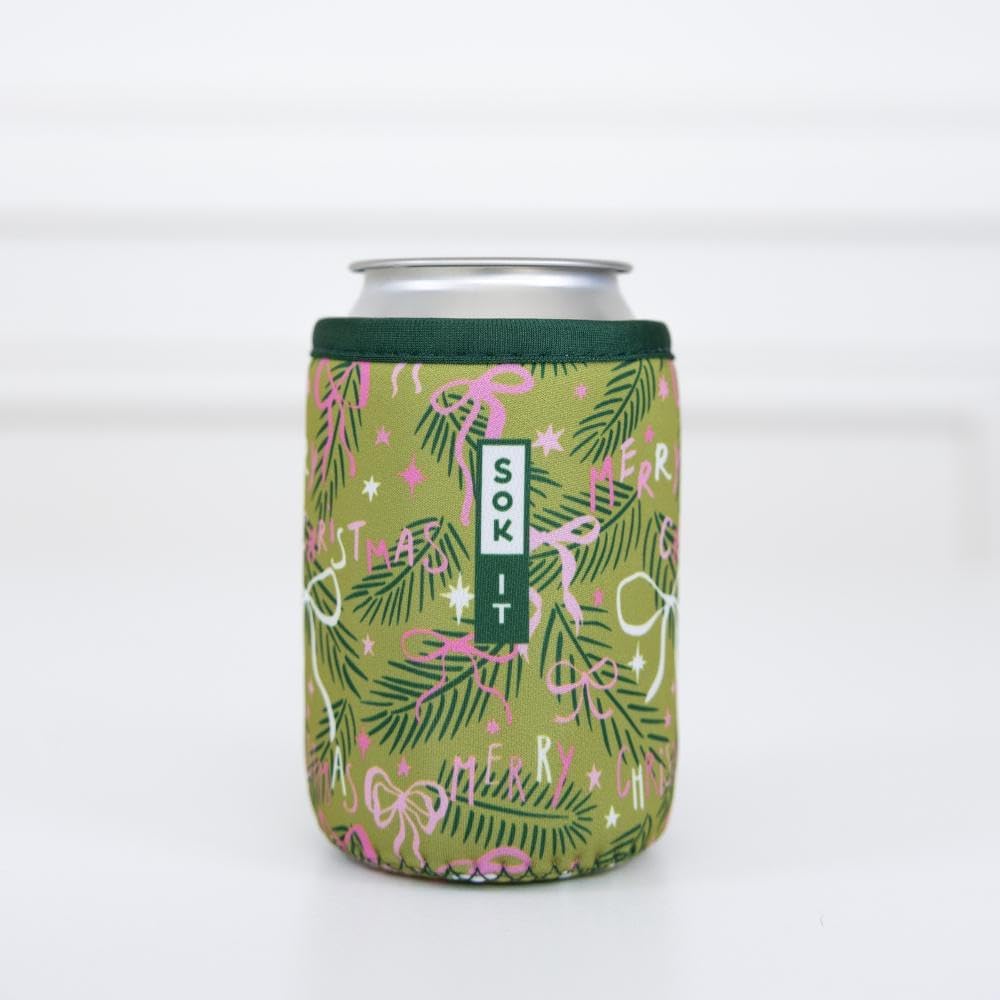 CanSok Sleeve for Beer & Soda Insulated Neoprene Cover (Ocean Oasis, 12oz Can Sleeve) - Colors B