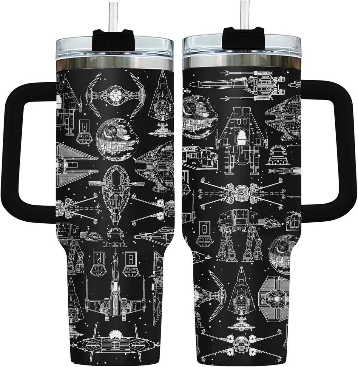 Dad Dadman Funny 40 oz Tumbler with Handle, Funny Dad Gift | Gift for Dad Tumbler 40oz, Cool Dadman Travel Mug, Funny Superhero Birthday from Daughter Son - Colors B