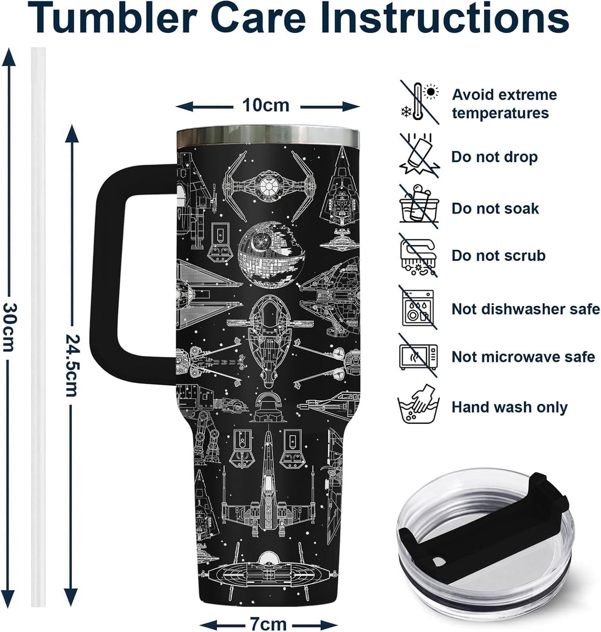 Dad Dadman Funny 40 oz Tumbler with Handle, Funny Dad Gift | Gift for Dad Tumbler 40oz, Cool Dadman Travel Mug, Funny Superhero Birthday from Daughter Son - Colors B
