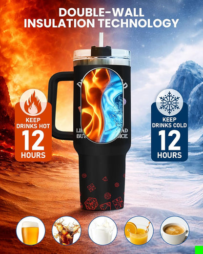 Dad Dadman Funny 40 oz Tumbler with Handle, Funny Dad Gift | Gift for Dad Tumbler 40oz, Cool Dadman Travel Mug, Funny Superhero Birthday from Daughter Son - Colors B