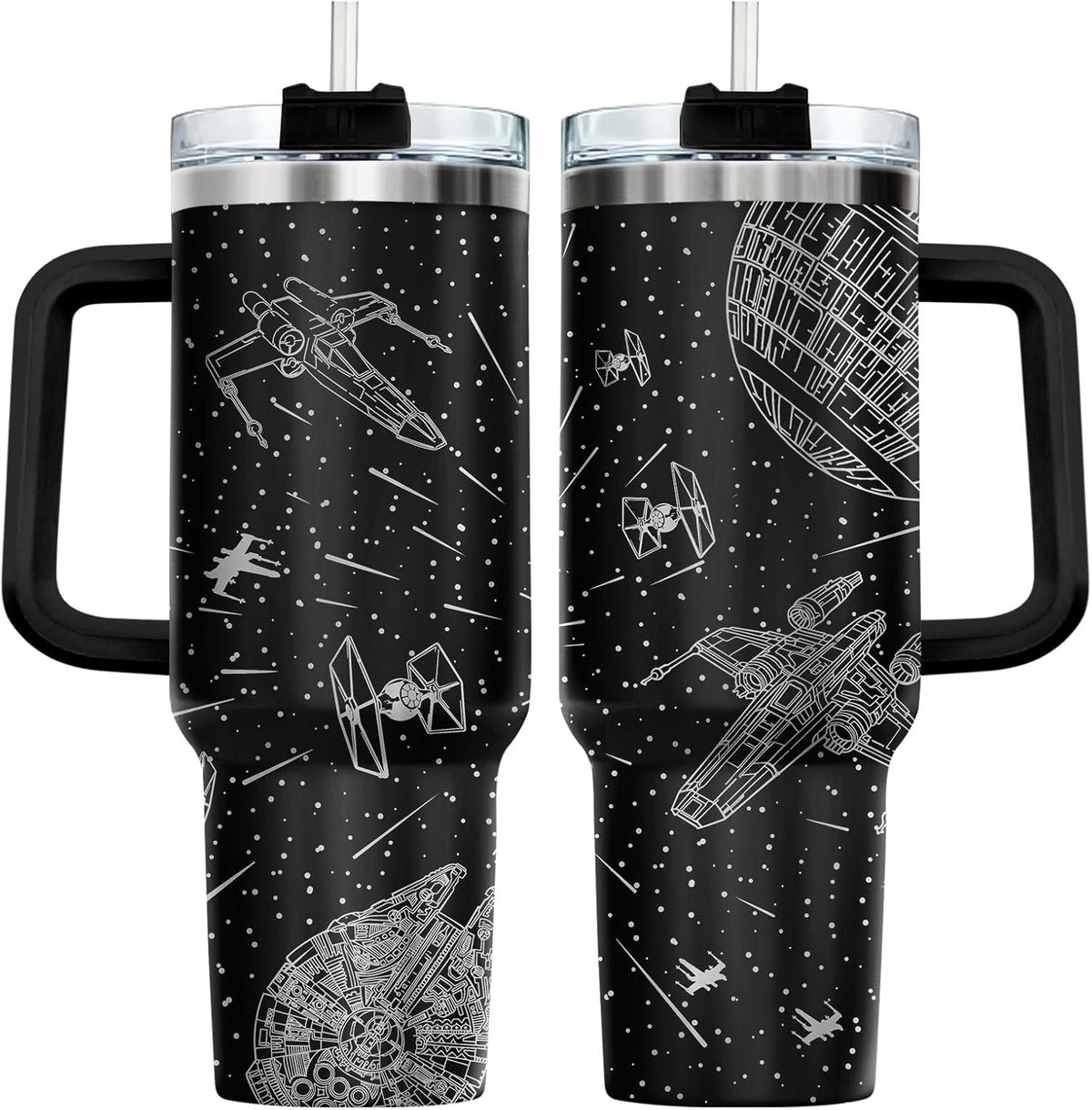 Dad Dadman Funny 40 oz Tumbler with Handle, Funny Dad Gift | Gift for Dad Tumbler 40oz, Cool Dadman Travel Mug, Funny Superhero Birthday from Daughter Son - Colors B
