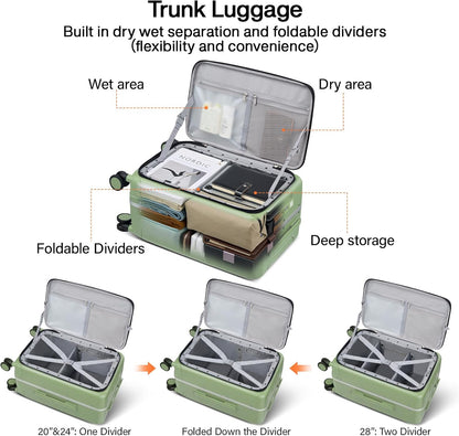 20 Inch Expandable Carry On Luggage 22x14x9 Airline Approved