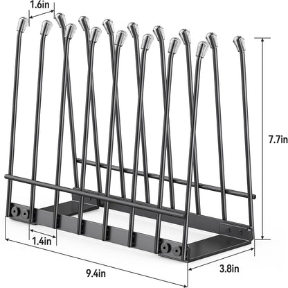 Plastic Bag Drying Rack, Metal Reusable Silicone Ziplock Bag & Bottle Drying Stand, Lerine Drying Rack Kitchen Organizer, Silver