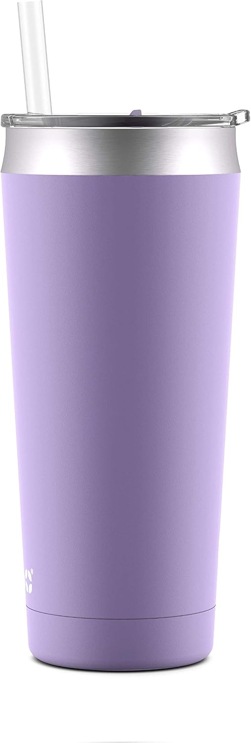 Beacon Vacuum Insulated Stainless Steel Tumbler with Slider Lid and Optional Straw