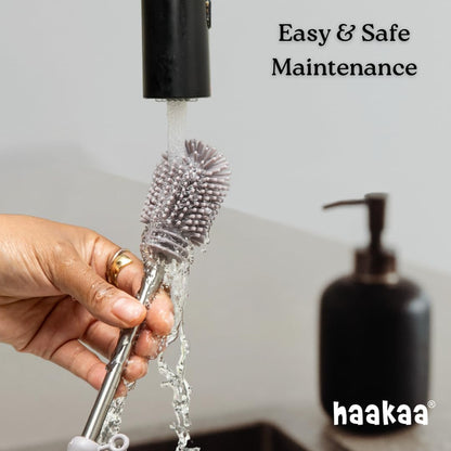 Food-Grade Silicone Double-Ended Cleaning Brush (Brush-Blush)