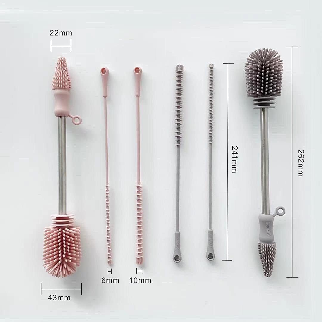 Food-Grade Silicone Double-Ended Cleaning Brush (Brush-Blush)