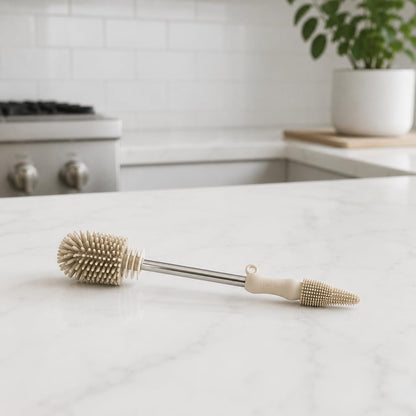 Food-Grade Silicone Double-Ended Cleaning Brush (Brush-Blush)