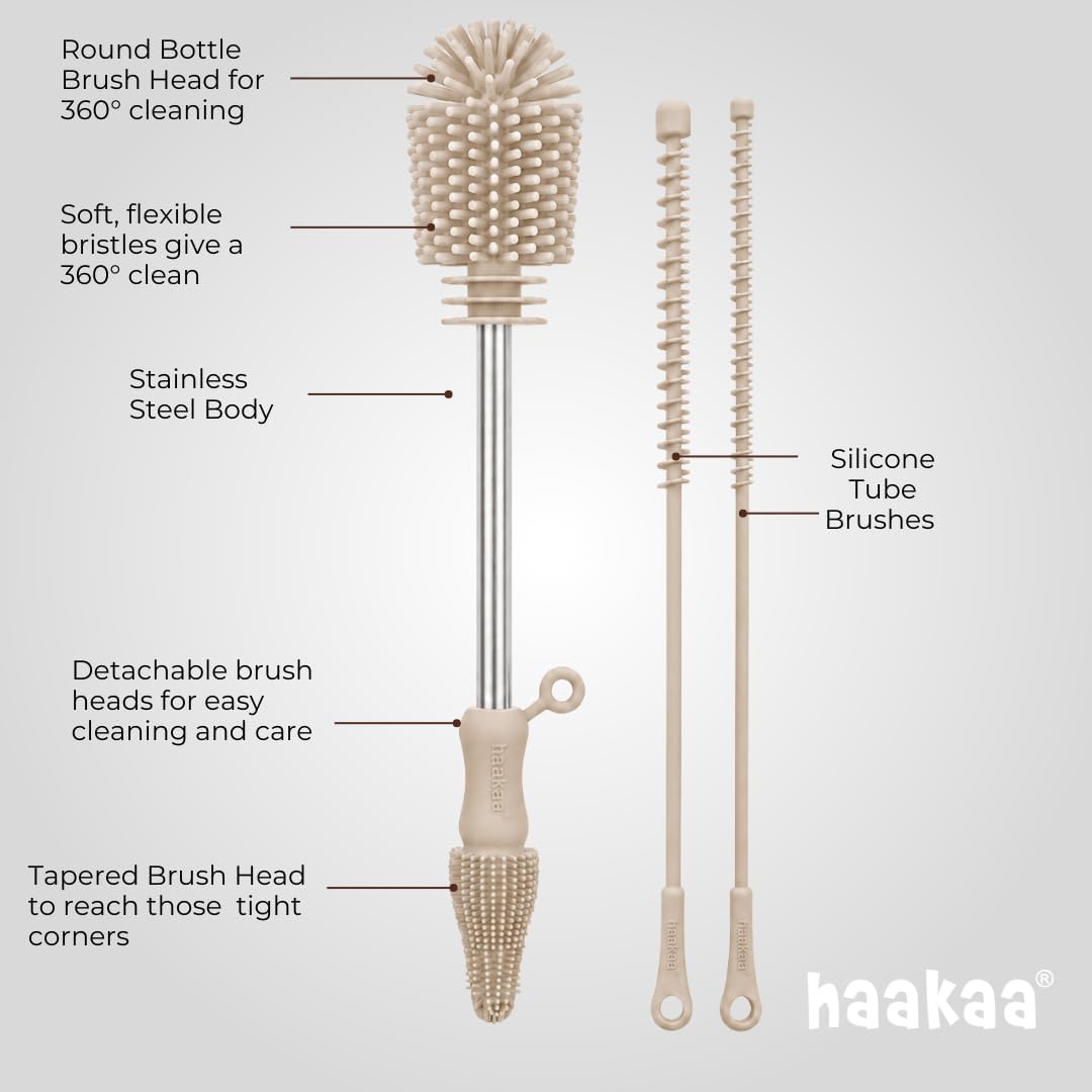 Food-Grade Silicone Double-Ended Cleaning Brush (Brush-Blush)