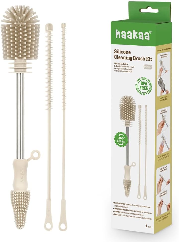 Food-Grade Silicone Double-Ended Cleaning Brush (Brush-Blush)