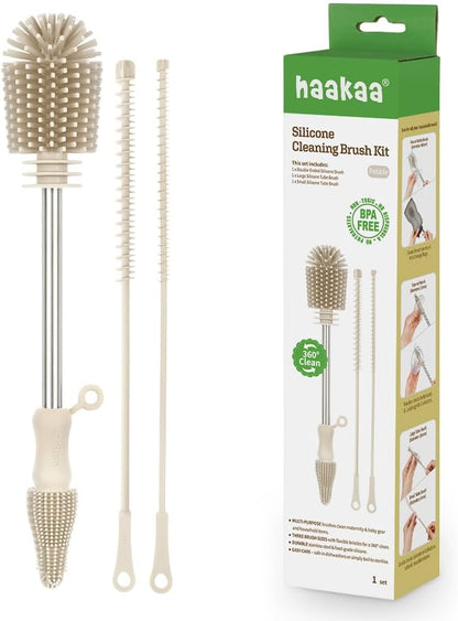 Food-Grade Silicone Double-Ended Cleaning Brush (Brush-Blush)