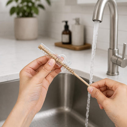 Food-Grade Silicone Double-Ended Cleaning Brush (Brush-Blush)