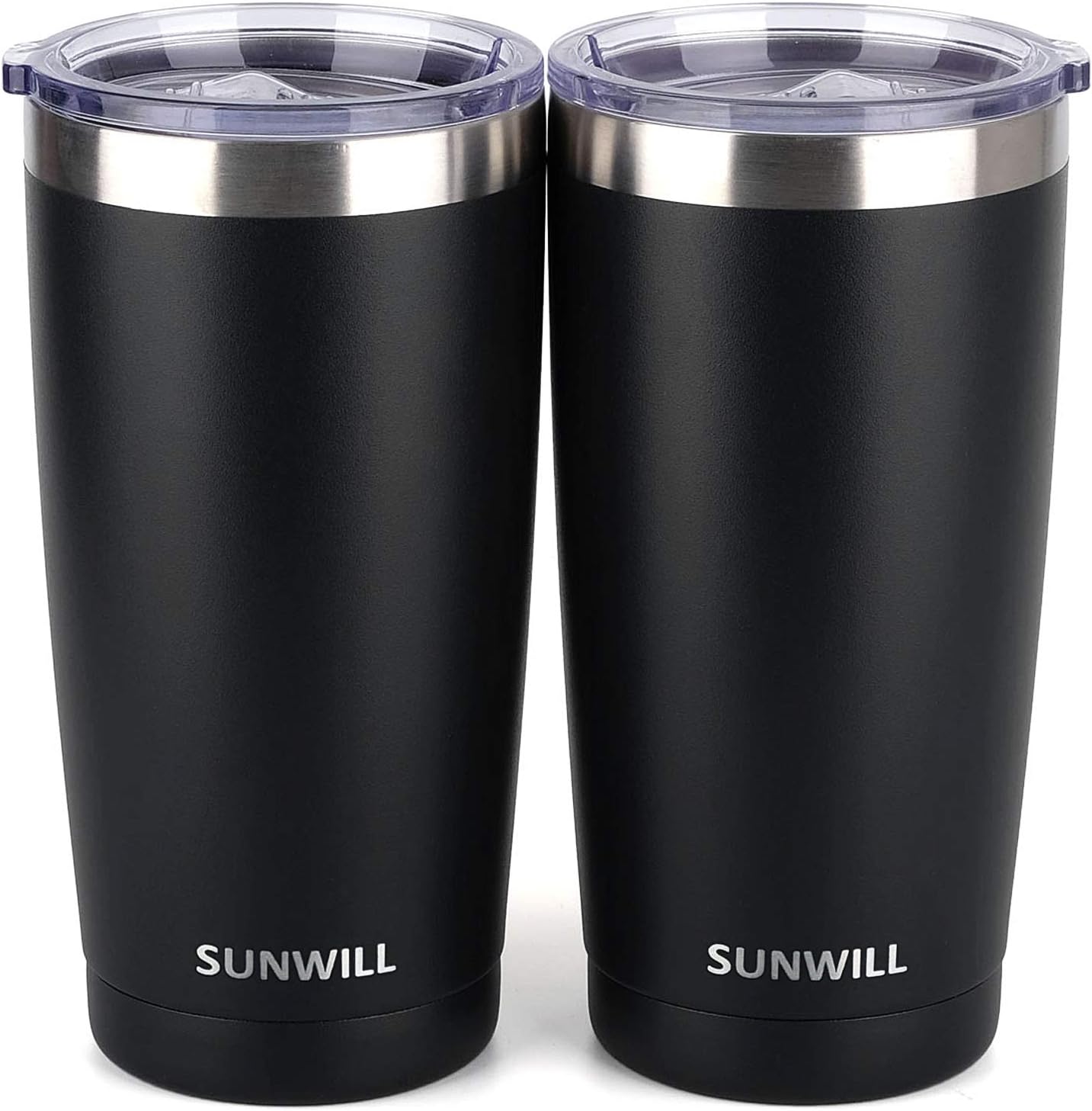 Travel Coffee Tumbler 20 oz, Insulated Mug with Lid, Stainless Steel Cup for Outdoor, Powder Coated Navy