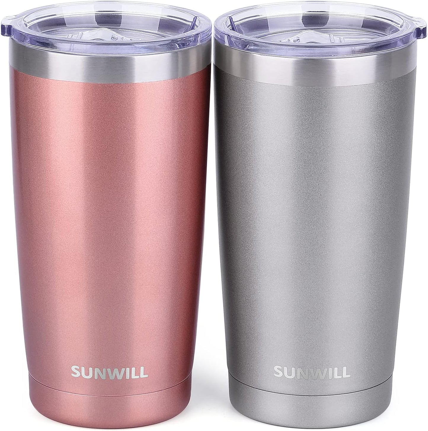 Travel Coffee Tumbler 20 oz, Insulated Mug with Lid, Stainless Steel Cup for Outdoor, Powder Coated Navy