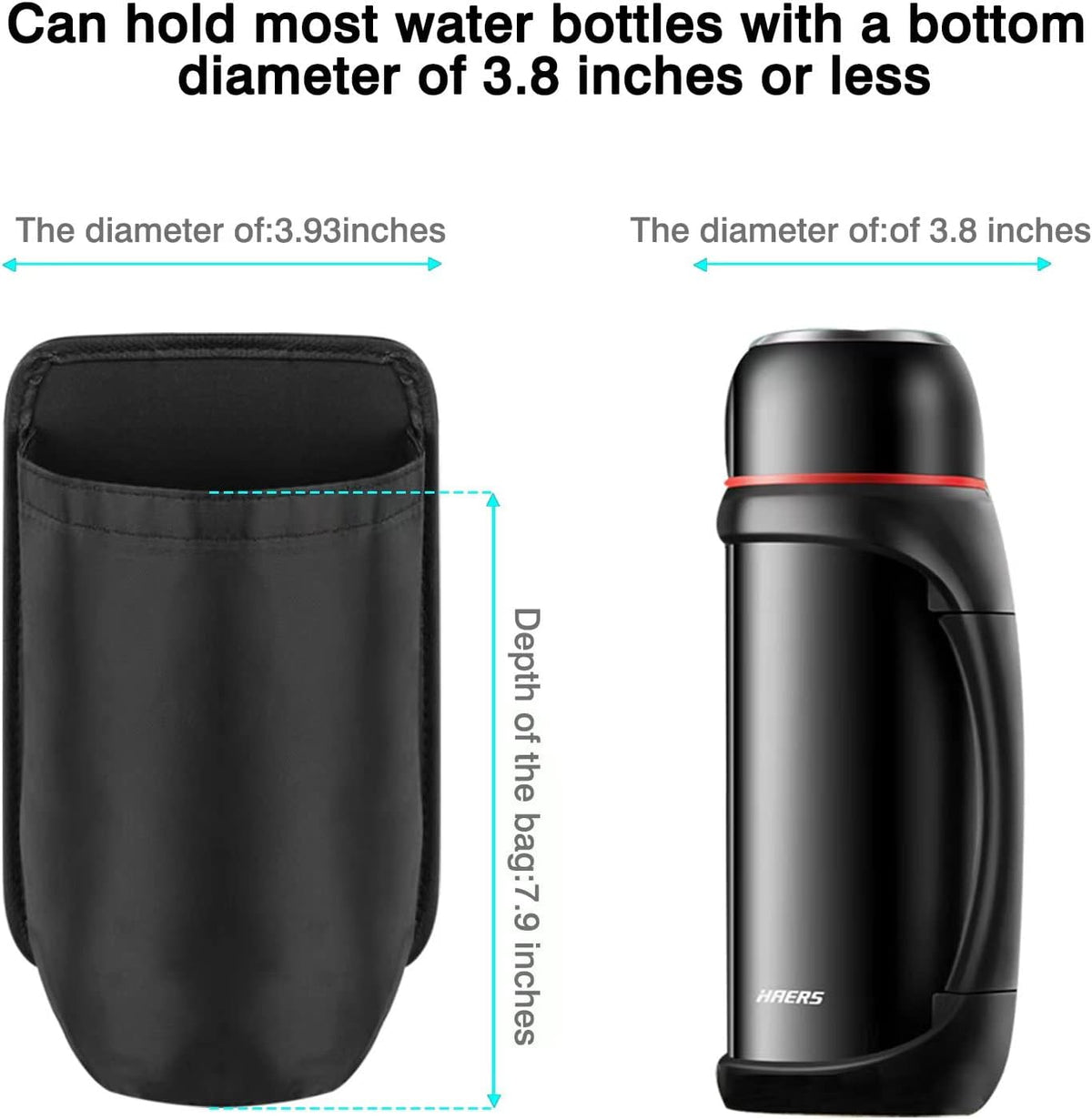 Cup Holder Large Cup Holder. Auto Water Bottle Holder Bag .Car Water Cup Storage Bag Large 30/50 oz. Bottles & Big Drinks. Hanging Multi-Function mini Storage Bag for Cars