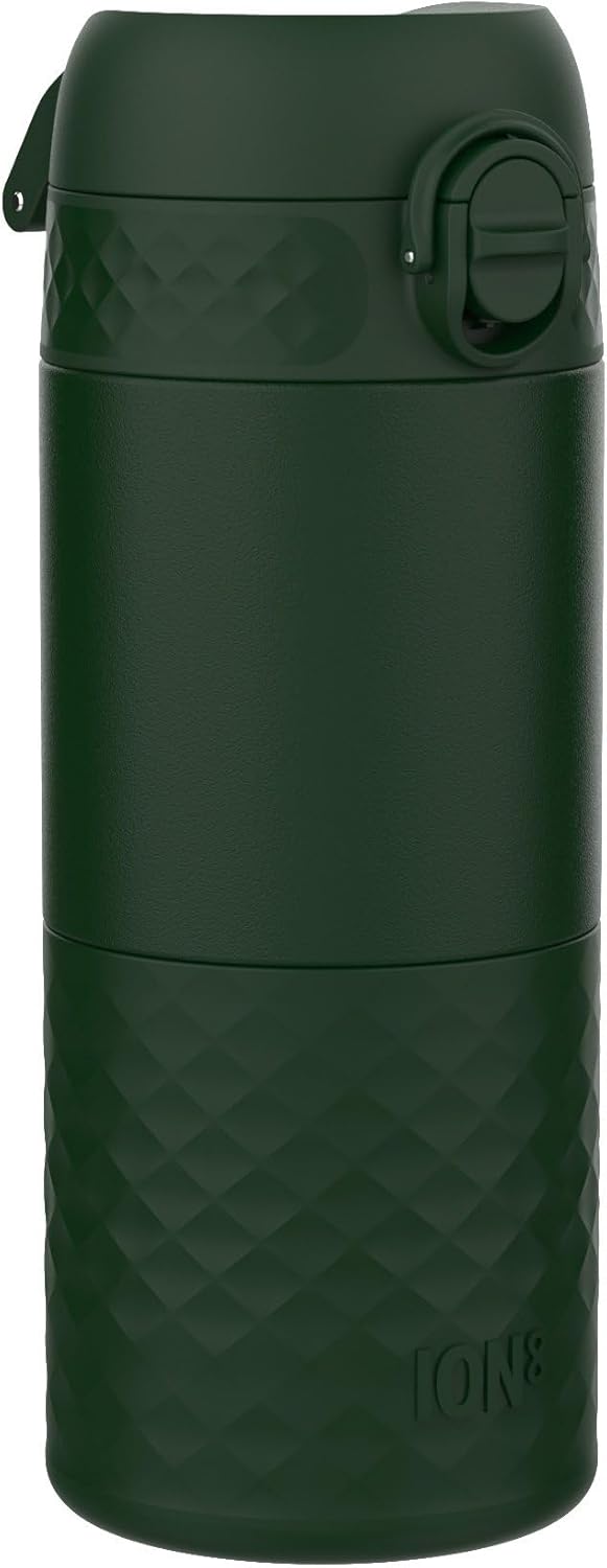 Insulated Travel Mug, 360 ml/12 oz, Leak Proof, Triple Lock Secure, Spill-Free in Transit, Hygienic Cover, Easy-to-Clean, Perfect On-The-Go, Cream, Stainless Steel