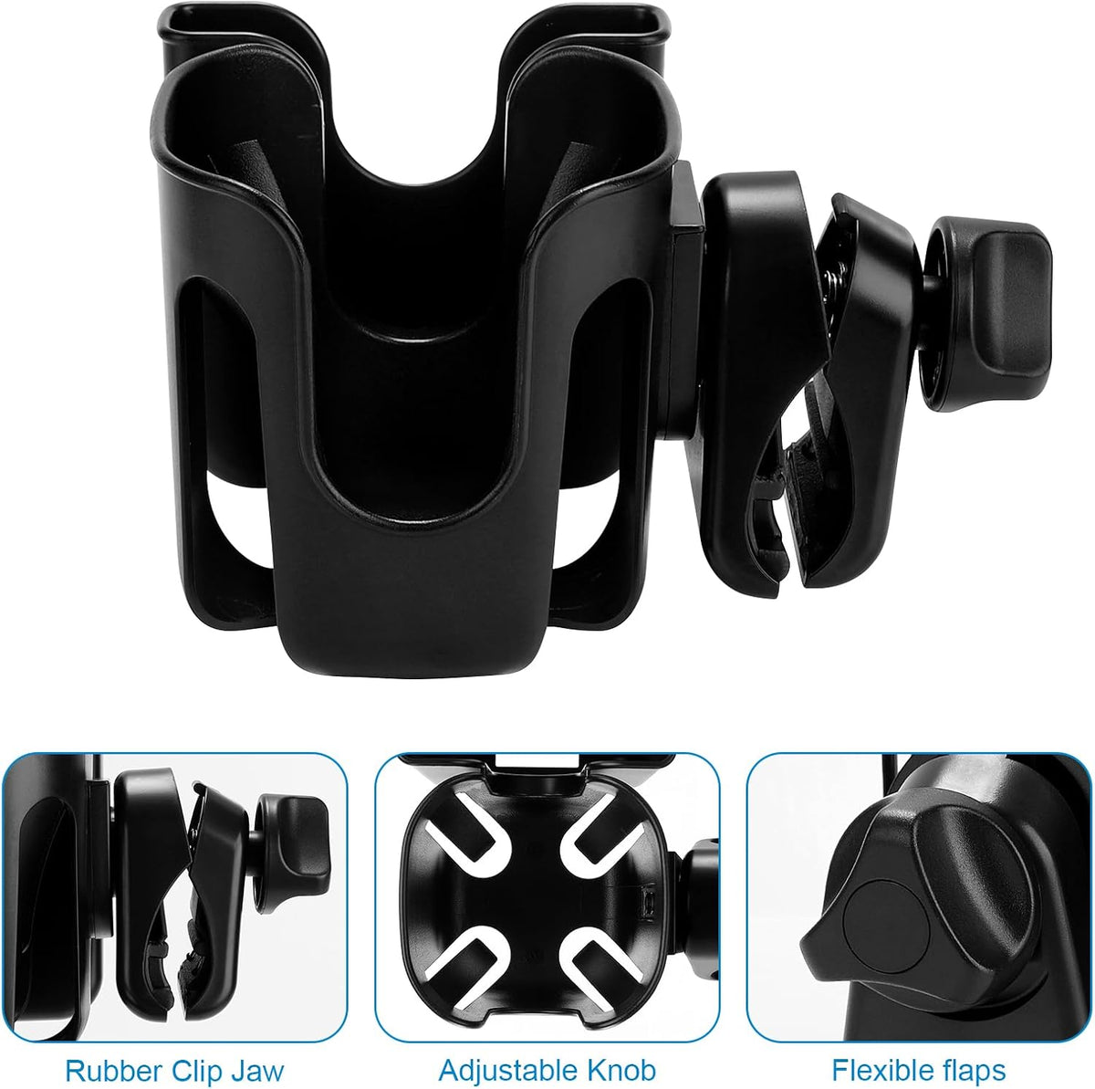 Stroller Cup Holder, Cup Holder for Walker Bike Wheelchair
