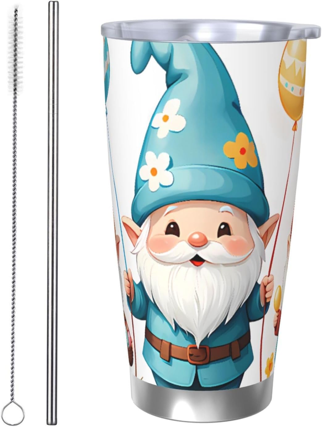 small person for 20oz Car Cup Holder, Insulated Coffee Mug with Lid and Handle, Leak-Proof Spill Proof Travel Tumbler for Vehicle, Fits Most Auto Cup Holders