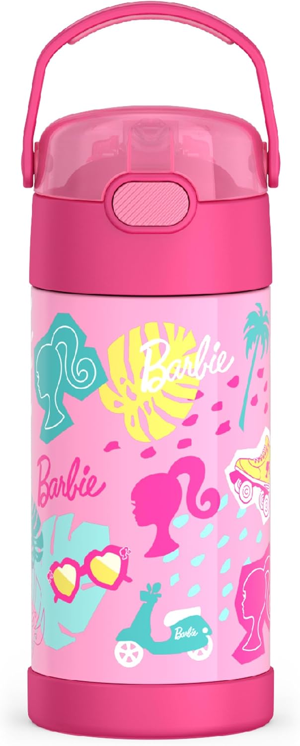 FUNTAINER Water Bottle with Straw, 12oz, Bluey - Colors B
